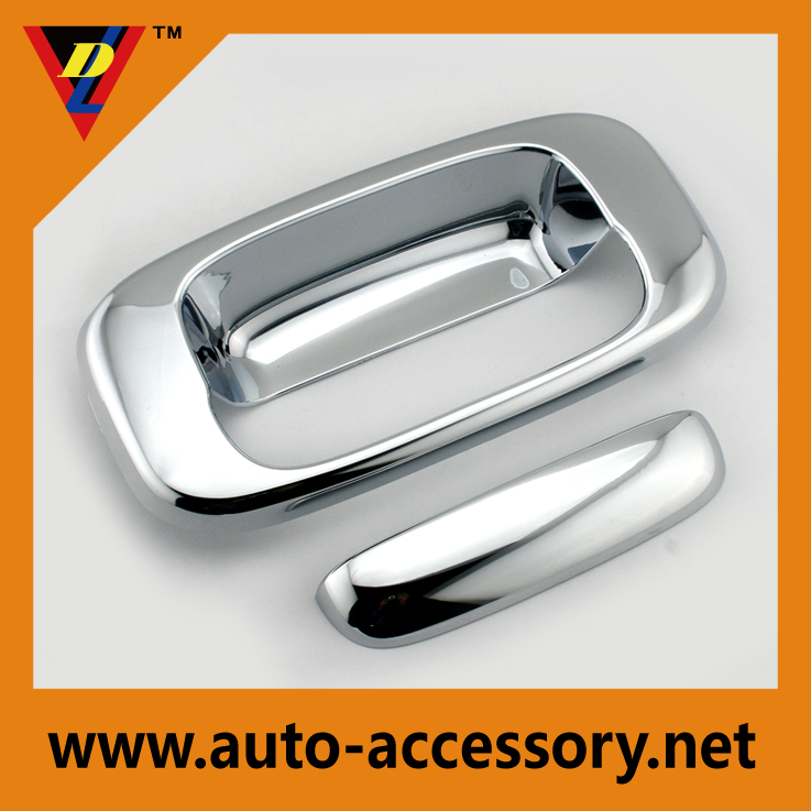 Chrome GMC truck tailgate accessories