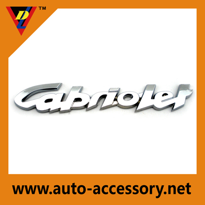 Plastic material automobile car badges logos design