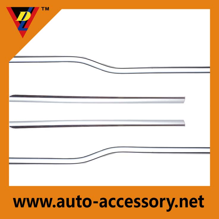 Chrome weather strips for car window